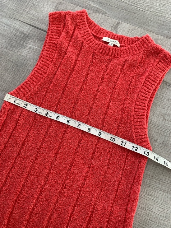 Z Supply Red Ribbed Knit Tank - Picture 7 of 10